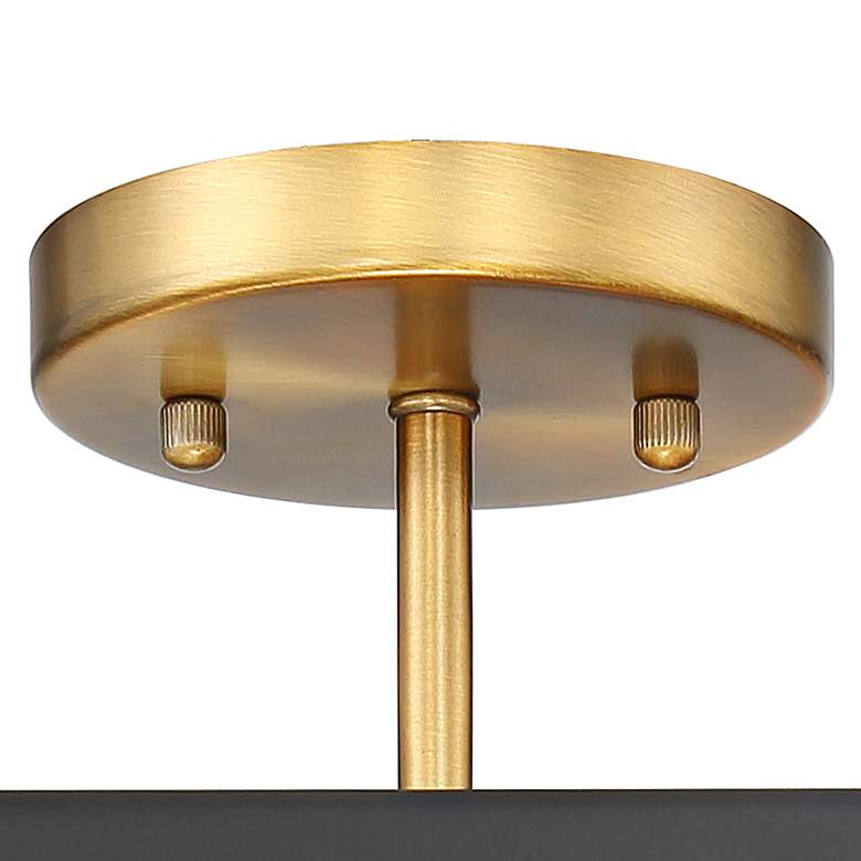 Image 4 Possini Euro Beni 16 inch Wide Bronze and Gold 4-Light Ceiling Light more views