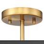 Possini Euro Beni 16" Wide Bronze and Gold 4-Light Ceiling Light