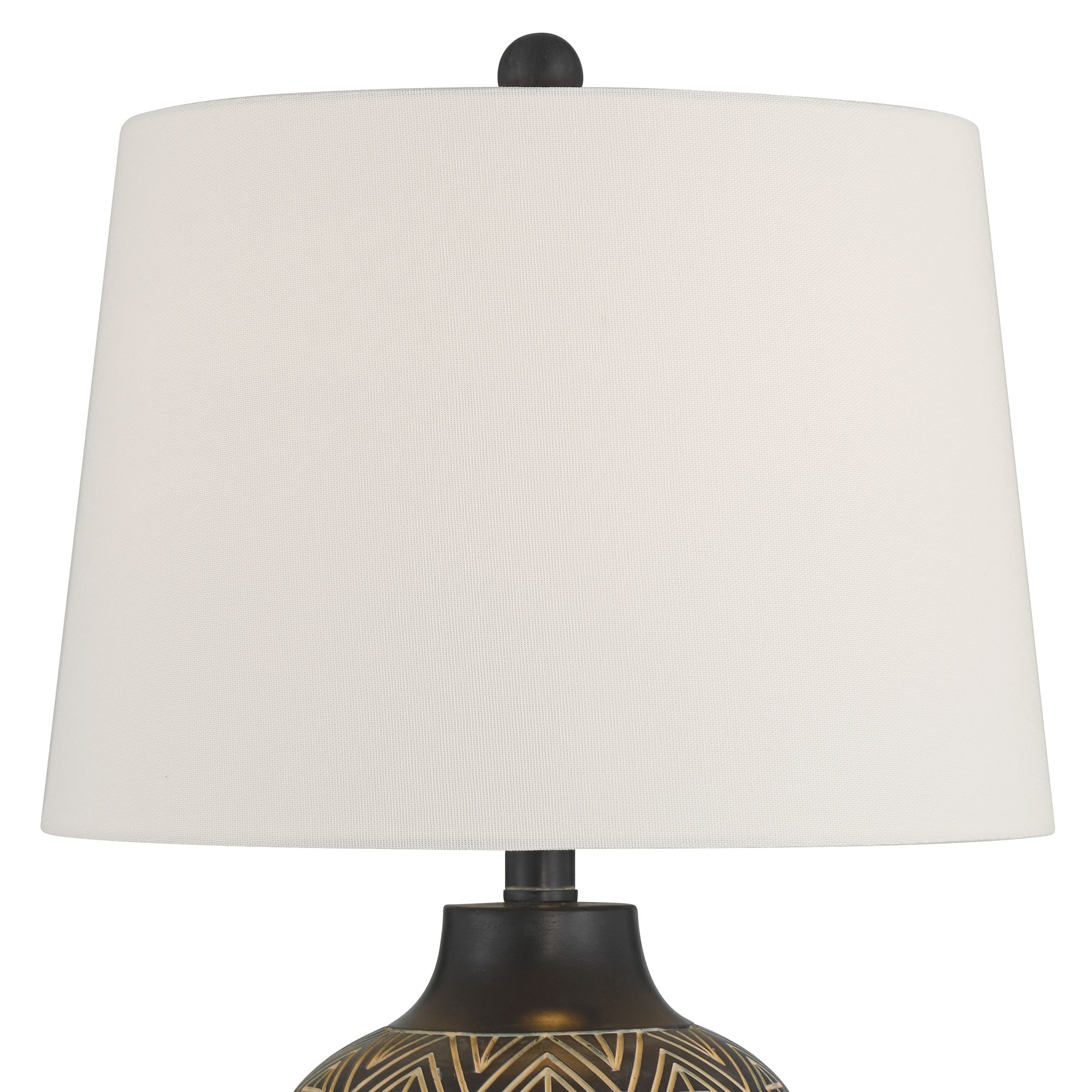 Image 3 Possini Euro Benito 23 1/2" High Diamond Pattern Jar Table Lamp more views