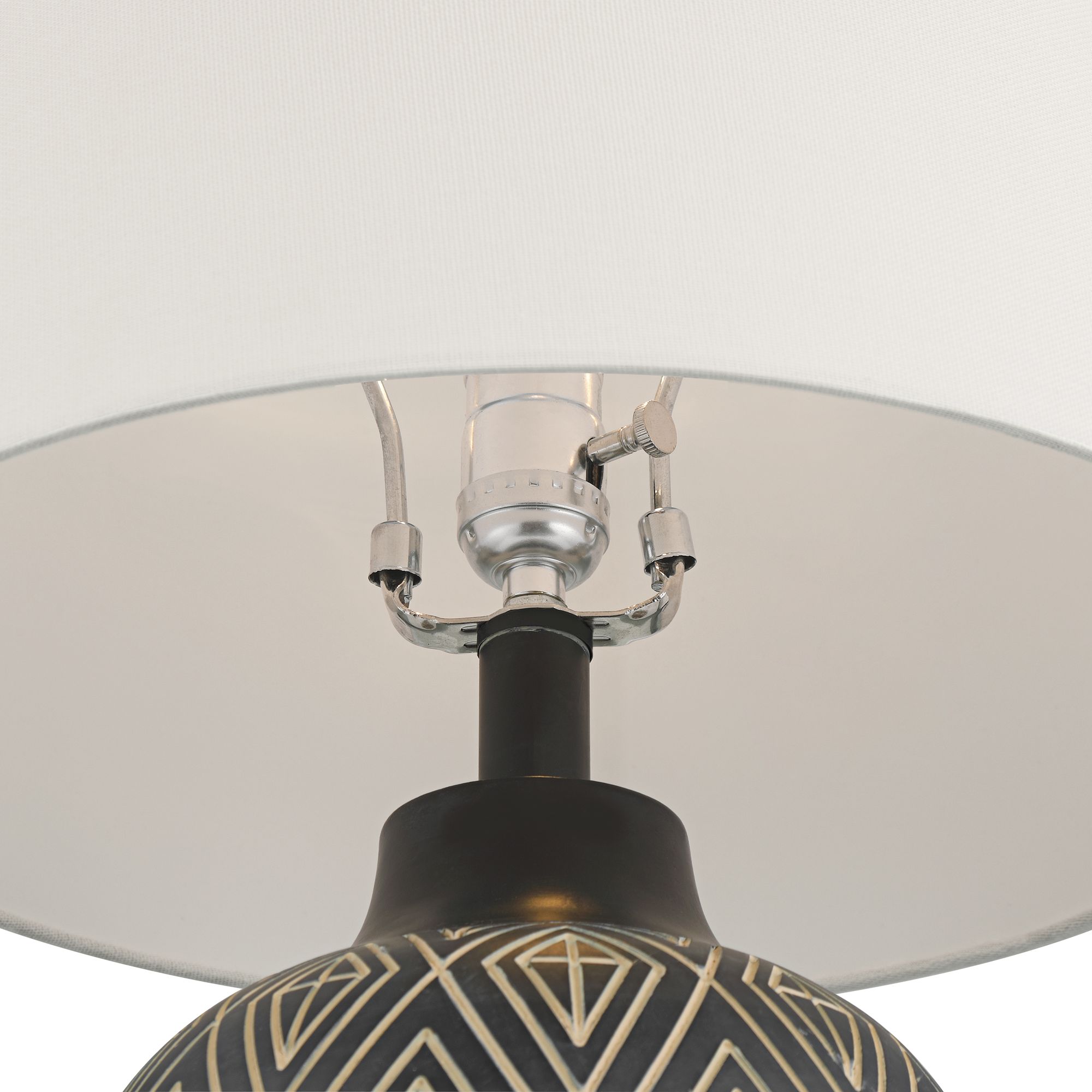 Image 5 Possini Euro Benito 23 1/2" High Diamond Pattern Jar Table Lamp more views