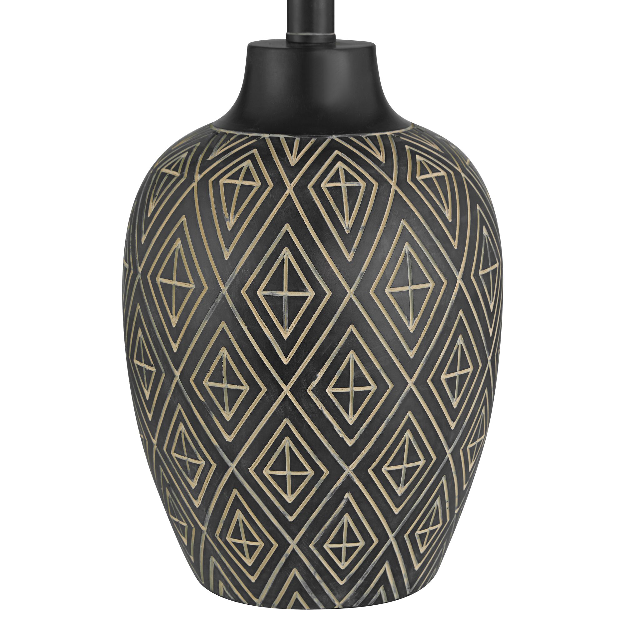 Image 6 Possini Euro Benito 23 1/2" High Diamond Pattern Jar Table Lamp more views