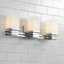 Possini Euro Bennett Collection Chrome 22" Wide Bathroom Wall Light in scene