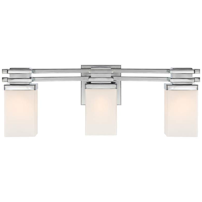 Image 4 Possini Euro Bennett Collection Chrome 22" Wide Bathroom Wall Light more views