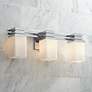 Possini Euro Bennett Collection Chrome 22" Wide Bathroom Wall Light in scene