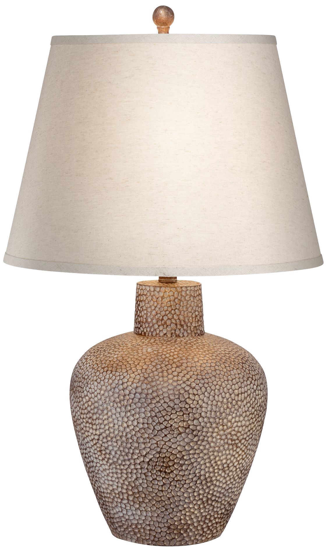 Image 2 Possini Euro Bentley 29" High Hammered Pot Table Lamp with Dimmer