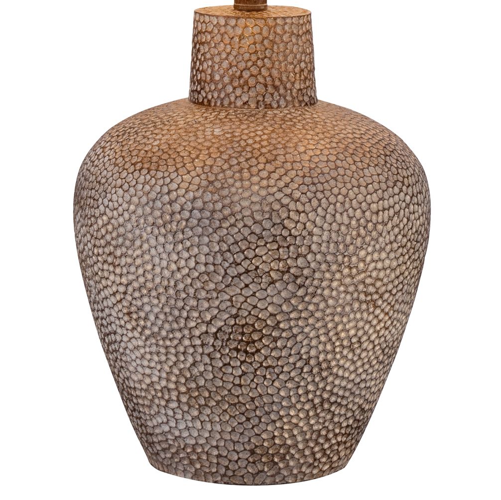Image 3 Possini Euro Bentley 29" High Hammered Pot Table Lamp with Dimmer more views
