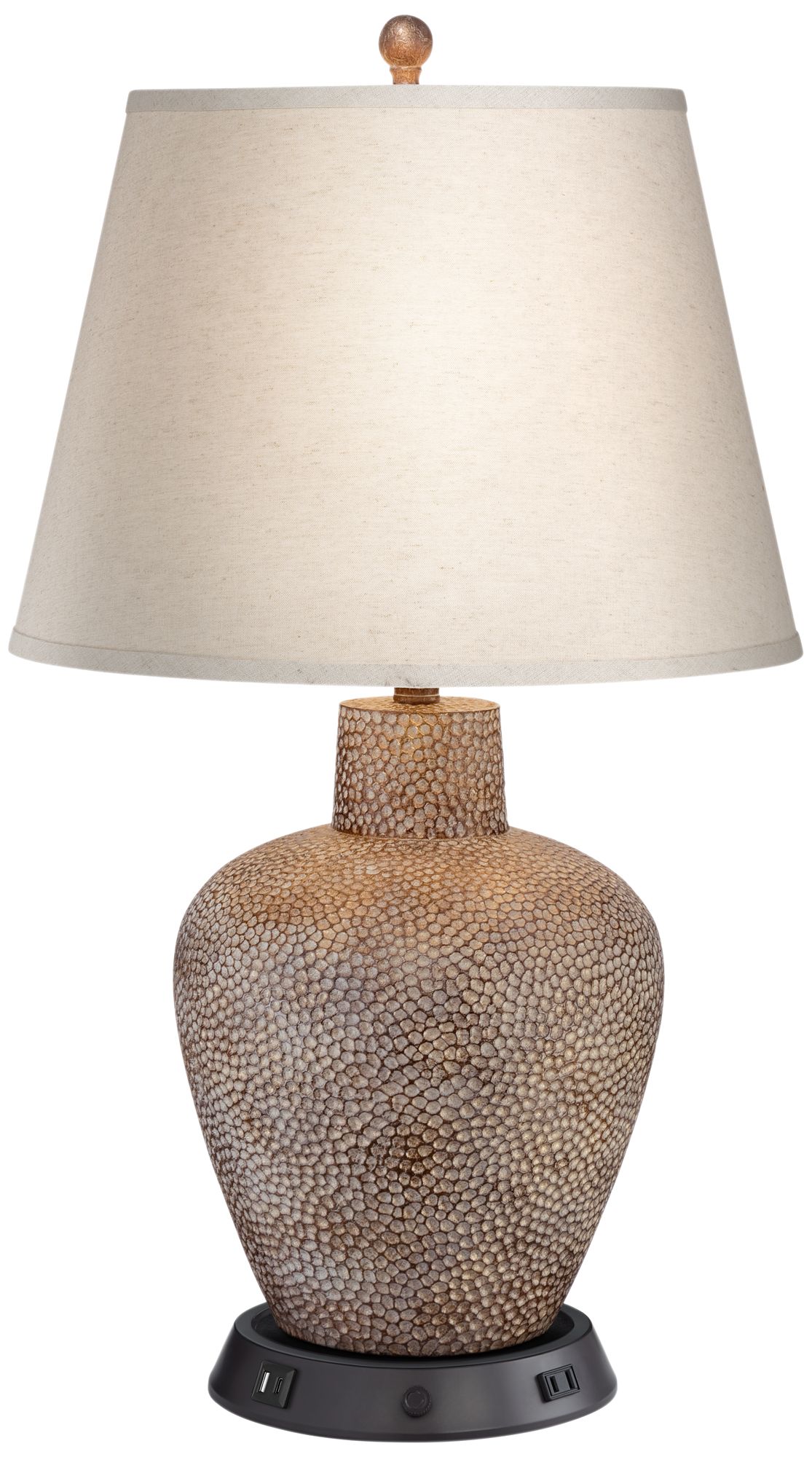Possini Euro Bentley 29" Metal Lamp with Dimmable USB Workstation Base
