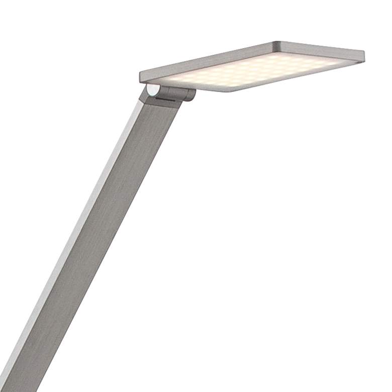 Image 4 Possini Euro Bentley Adjustable Arm Aluminum LED Task Floor Lamp more views