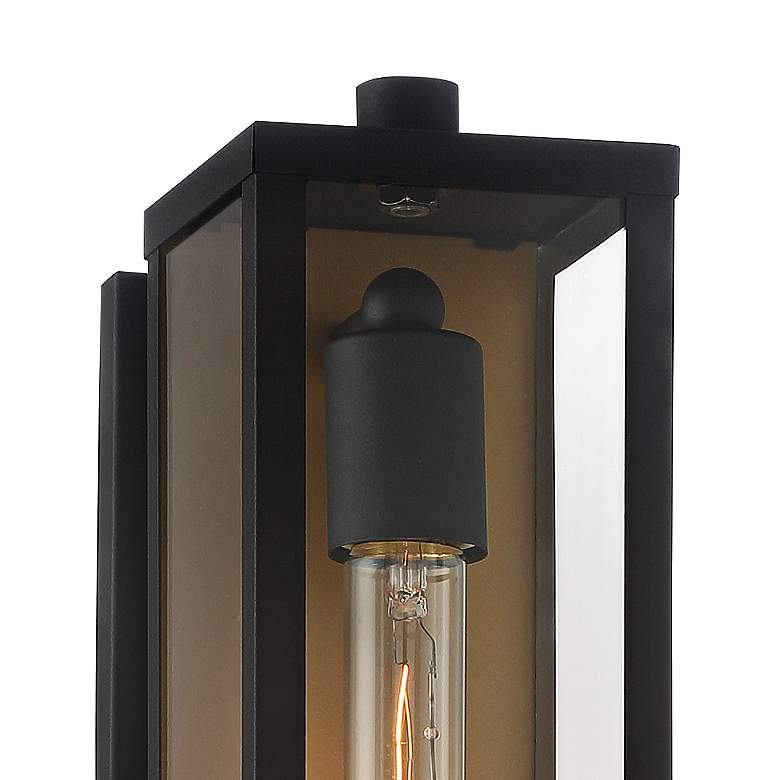 Image 3 Possini Euro Berk 16" High Black and Gold Modern Wall Sconce more views