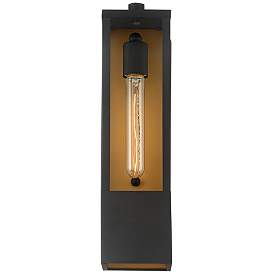 Image4 of Possini Euro Berk 16" High Black and Gold Modern Wall Sconce more views