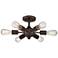 Possini Euro Bestla Oil Rubbed Bronze 6-Light Ceiling Light