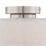 Possini Euro Beverly 12 1/2"W Opal White Dual Shade Drum Ceiling Light