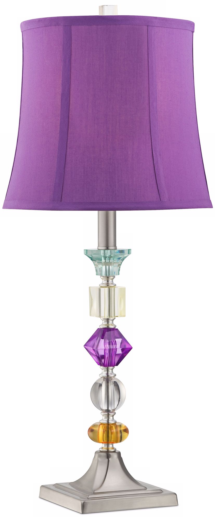 Image 3 Possini Euro Bijoux 25 1/2" Modern Purple Table Lamp