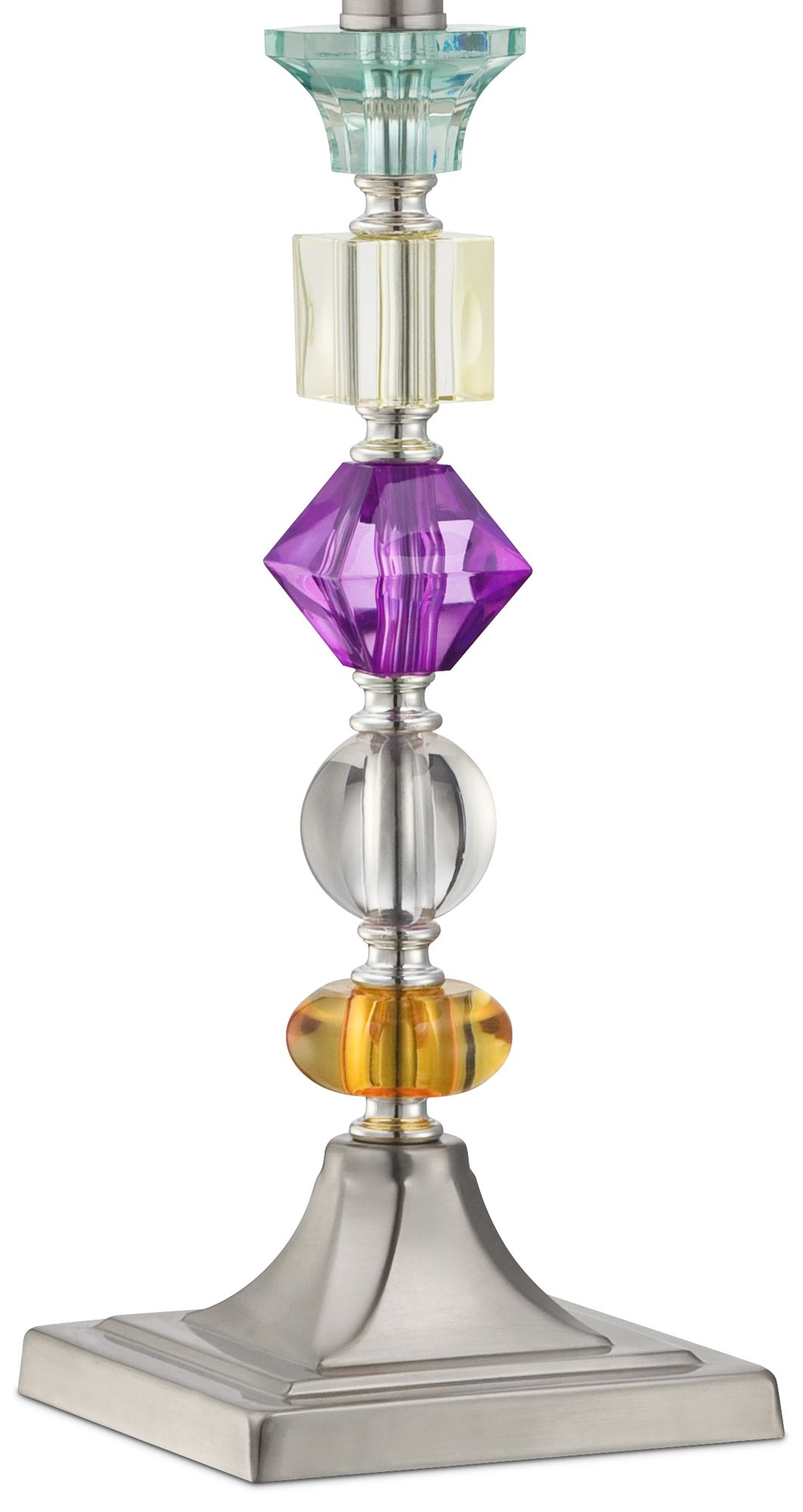 Image 6 Possini Euro Bijoux 25 1/2" Modern Purple Table Lamp more views