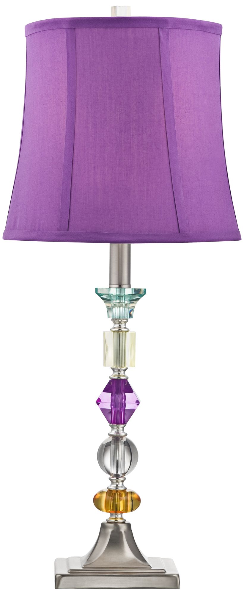 Possini Euro Bijoux 25 1/2" Modern Purple Table Lamp in scene