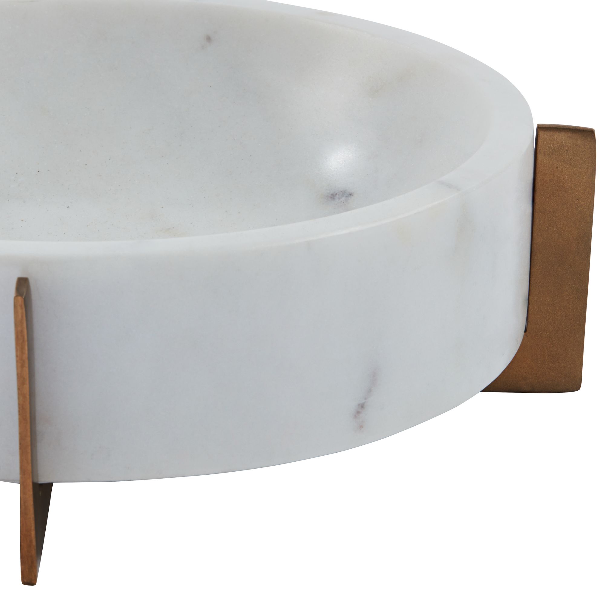 Image 4 Possini Euro Bindi 9" Wide Round White Marble Decorative Bowl more views