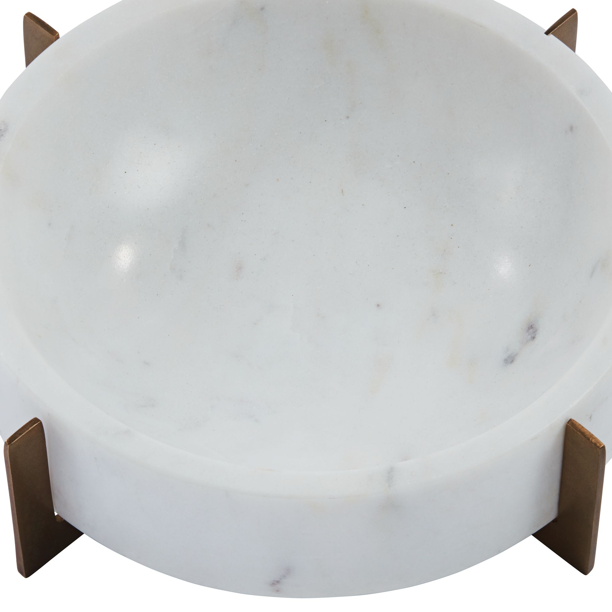 Image 5 Possini Euro Bindi 9" Wide Round White Marble Decorative Bowl more views