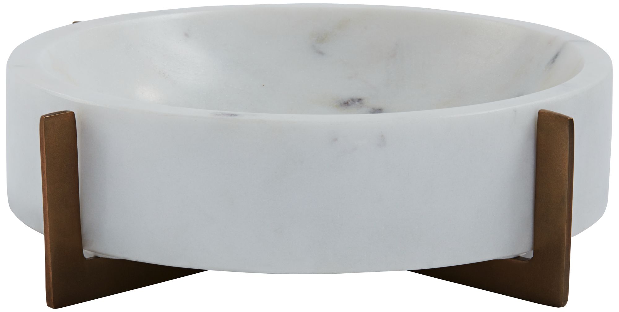 Image 7 Possini Euro Bindi 9" Wide Round White Marble Decorative Bowl more views