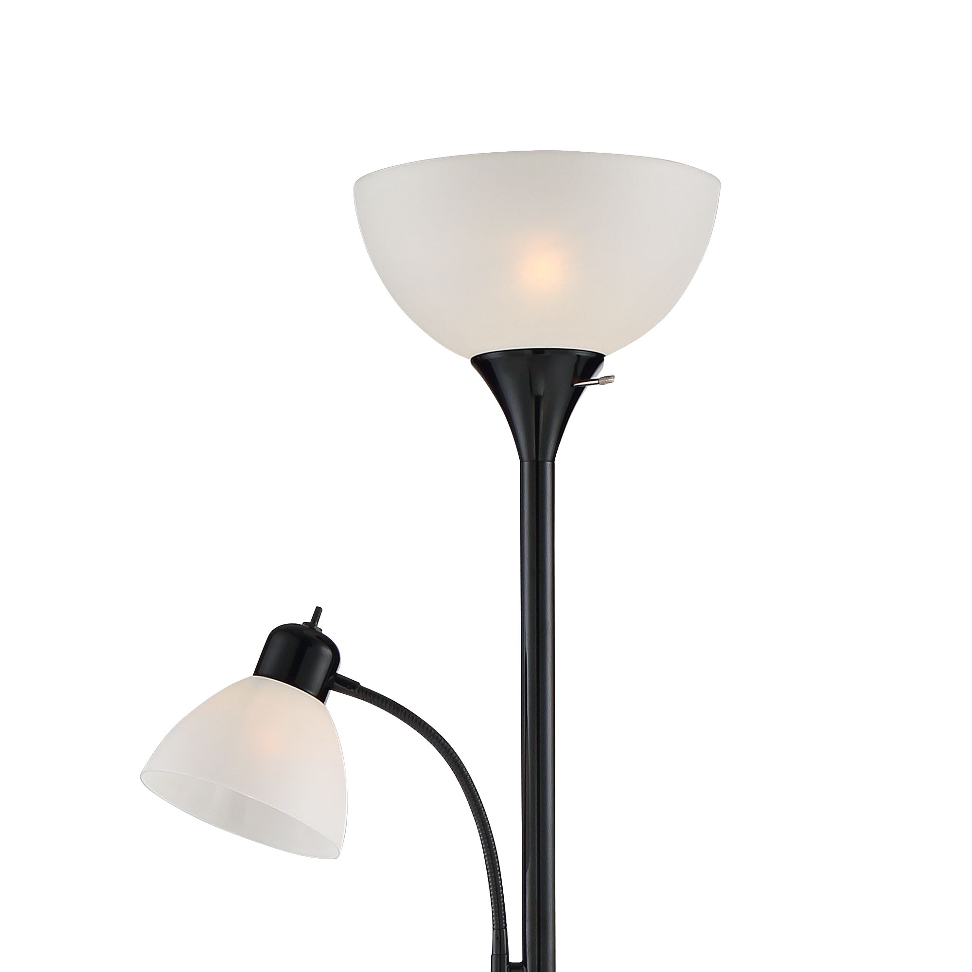 Image 5 Possini Euro Bingham 71 1/2" Black Tree Torchiere 3-Light Floor Lamp more views