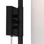 Possini Euro Bixby Modern Drum Plug-In Wall Lamps Set of 2