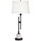 Possini Euro Blackstone 33 1/2" Modern Industrial Chairside Table Lamp