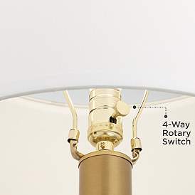 Image5 of Possini Euro Blake 30 1/2" Modern Glass Night Light Table Lamp more views