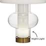 Possini Euro Blake 30 1/2" Modern Glass Night Light Table Lamp