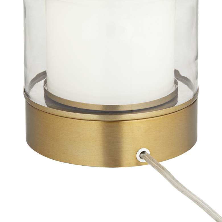 Image 7 Possini Euro Blake 30 1/2" Modern Glass Night Light Table Lamp more views