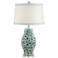 Possini Euro Blanche Celadon Ceramic Table Lamp