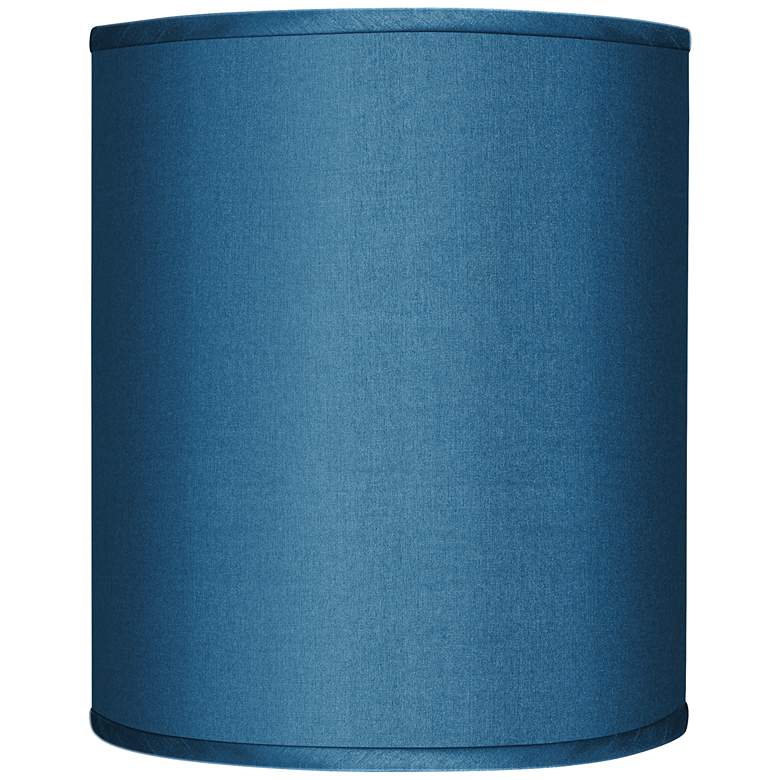 Image 1 Possini Euro Blue Drum Lamp Shade 10x10x12 (Spider)