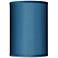 Possini Euro Blue Faux Silk Cylinder Lamp Shade 8x8x11 (Spider)