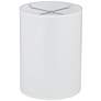 2_Possini Euro Blue Faux Silk Cylinder Lamp Shade 8x8x11 (Spider) more views