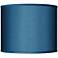 Possini Euro Blue Faux Silk Drum Lamp Shade 14x14x11 (Spider)