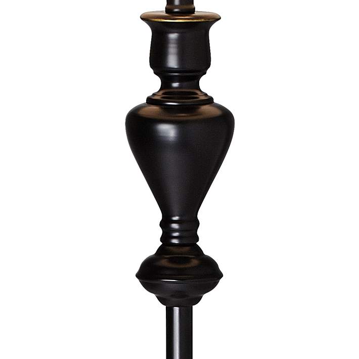 regen Direct hoesten Possini Euro Blue Faux Silk Shade Black Bronze Floor Lamp - #81D09 | Lamps  Plus