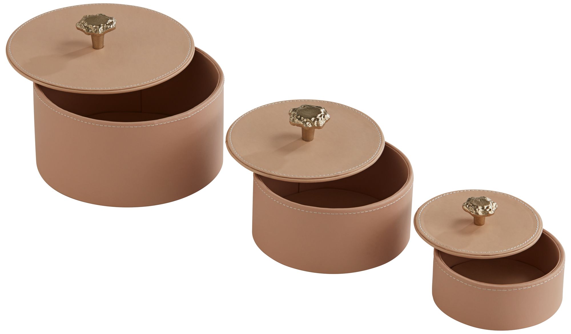 Image 7 Possini Euro Blush Beige Vegan Leather Home Accessory Living Room Set more views