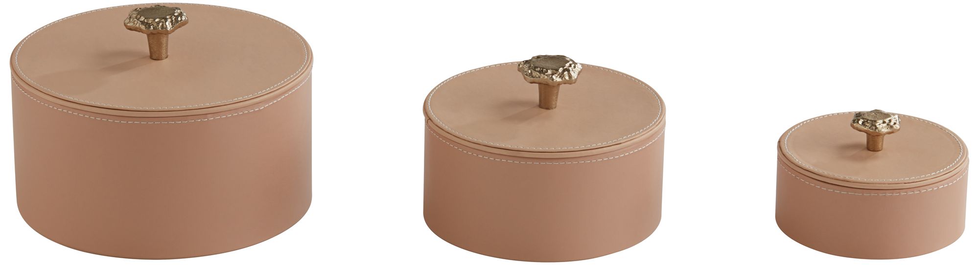 Possini Euro Blush Beige Vegan Leather Home Accessory Living Room Set
