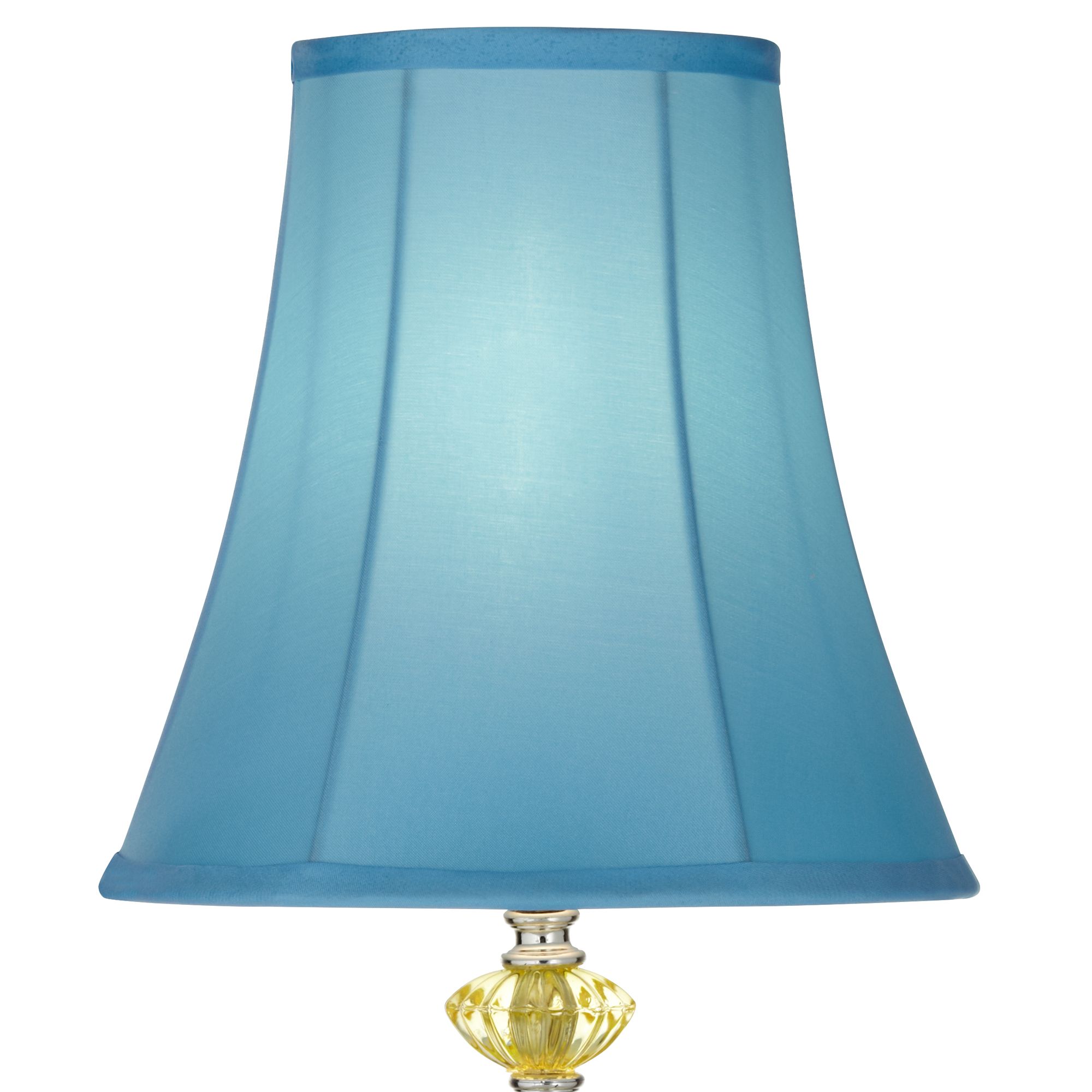 Image 3 Possini Euro Bohemian 21" Teal Blue and Stacked Glass Lamp with Dimmer more views