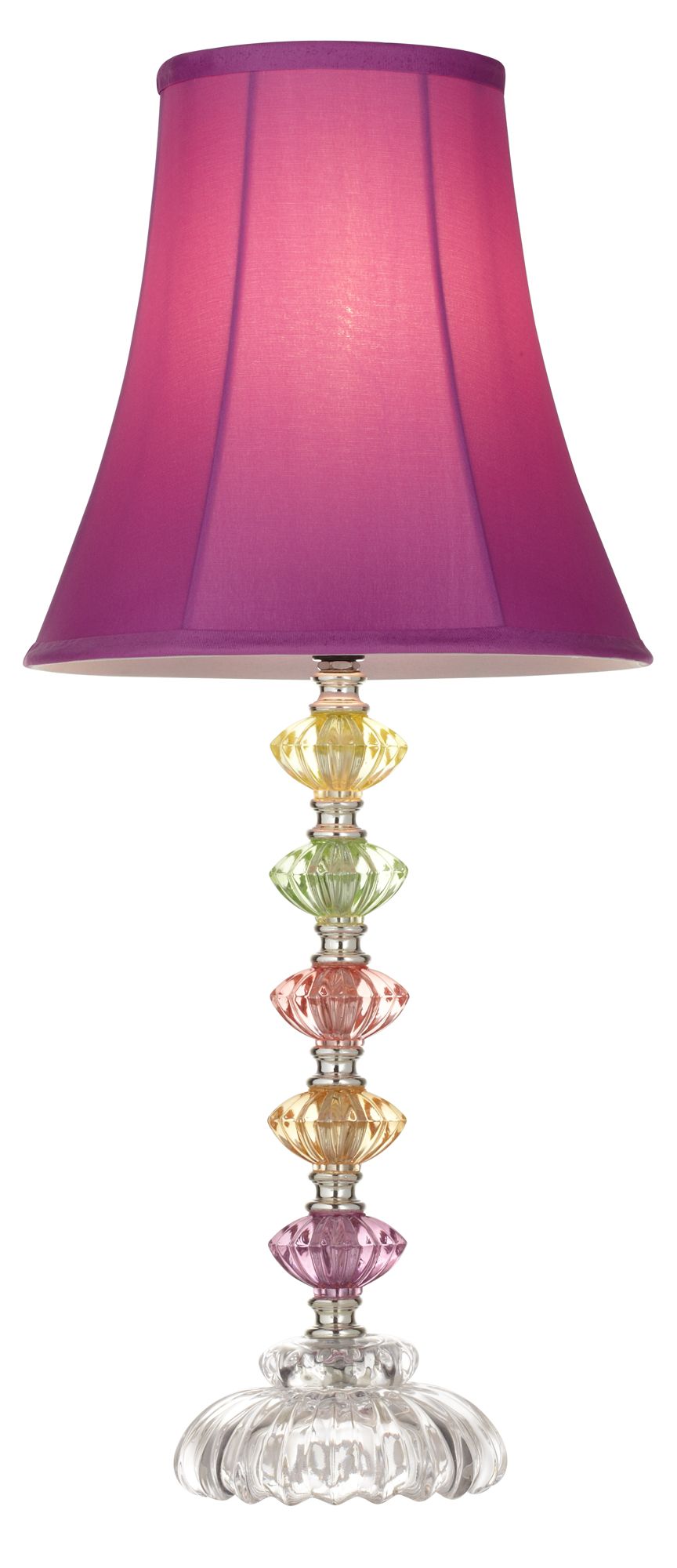 Image 5 Possini Euro Bohemian Orchid 21" High Stacked Glass Lamps Set of 2 more views