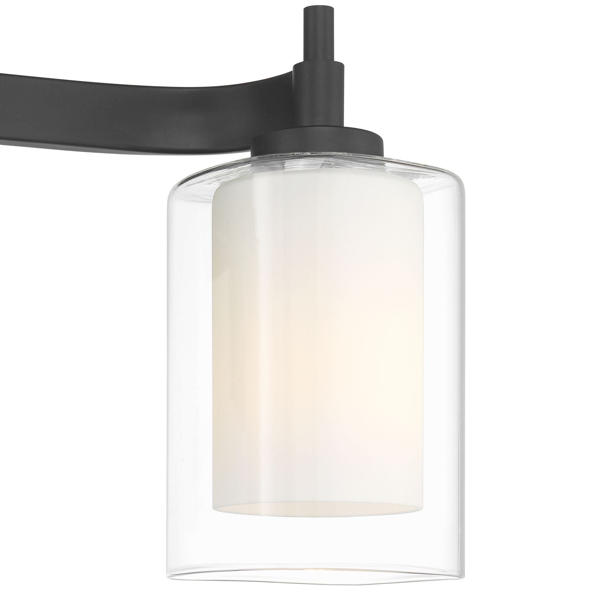 Image 3 Possini Euro Bolaire 22 1/2" Wide Matte Black 3-Light Bath Light more views