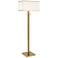 Possini Euro Bolivar 72" Oversized 2-Light Warm Gold Floor Lamp