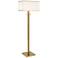 Possini Euro Bolivar 72" Oversized 2-Light Warm Gold Floor Lamp