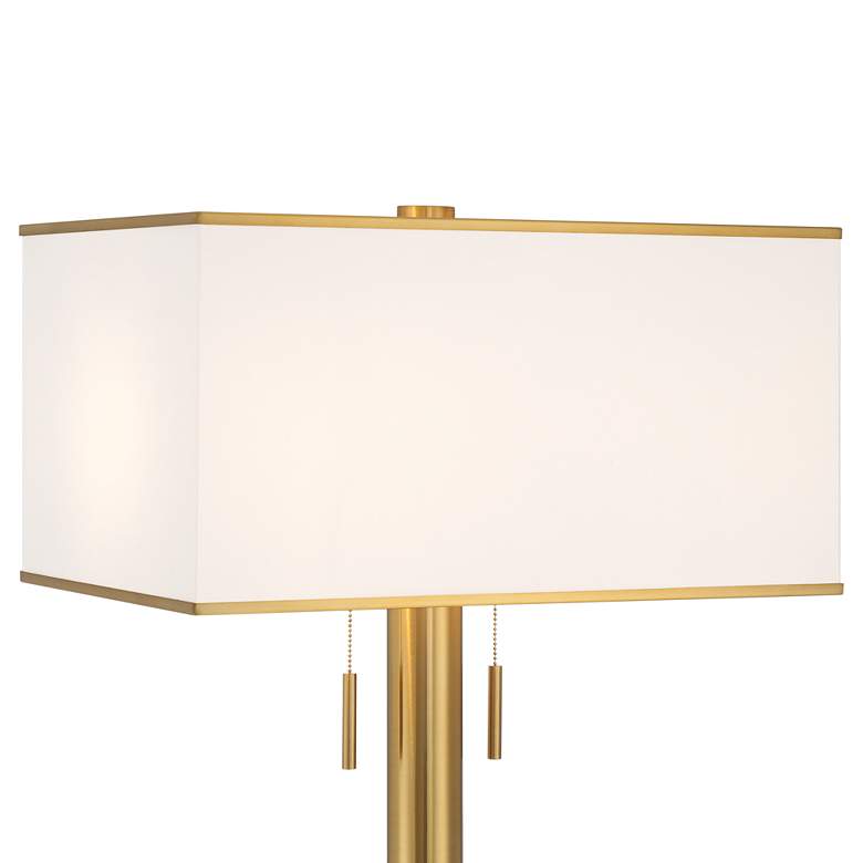 Image 3 Possini Euro Bolivar 72" Oversized 2-Light Warm Gold Floor Lamp more views