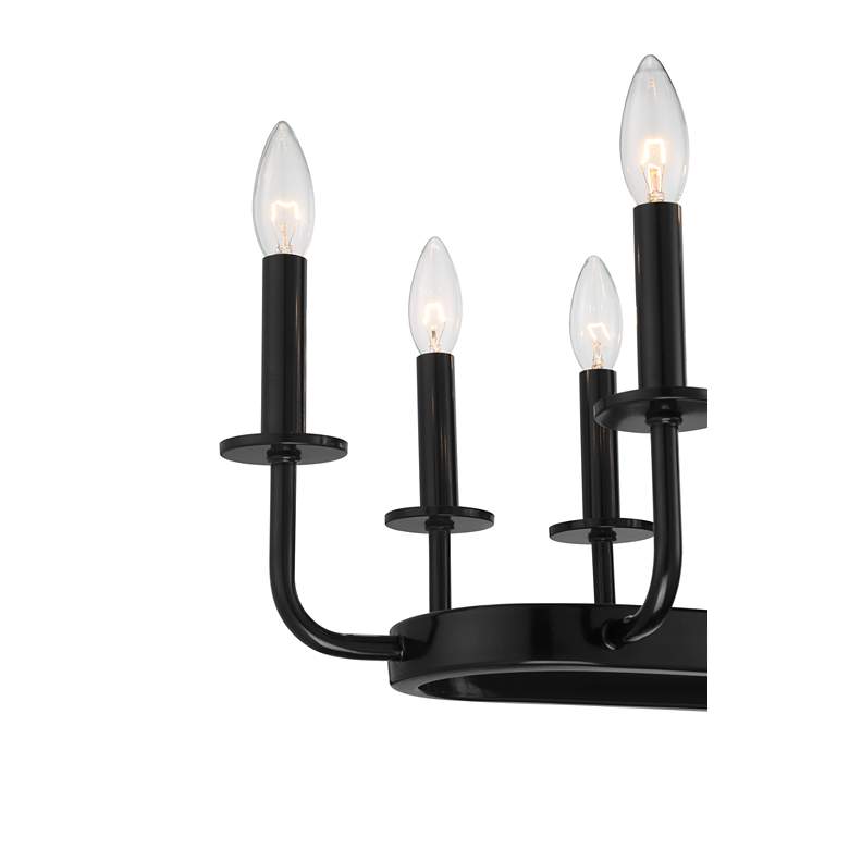 Image 3 Possini Euro Bondai 39 inch Wide Gloss Black 16-Light Island Chandelier more views