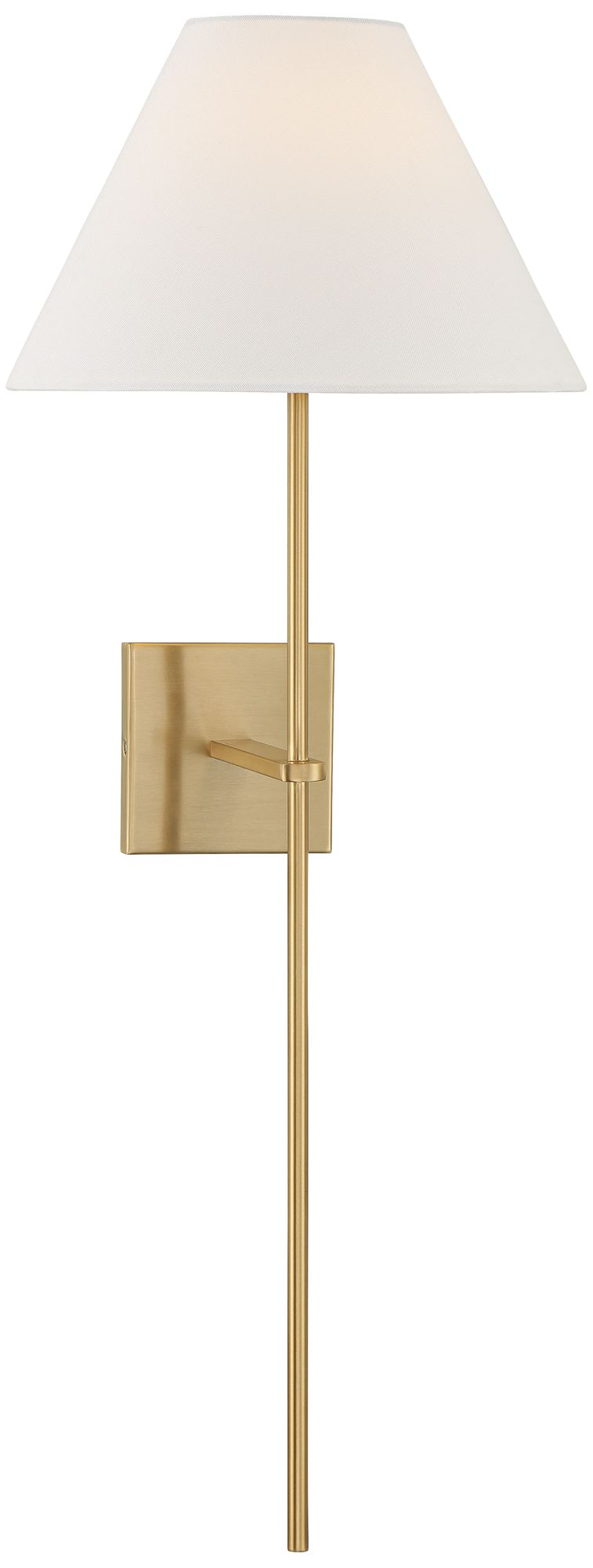 Image 7 Possini Euro Boreas 32" High Brass and White Linen Wall Sconce more views