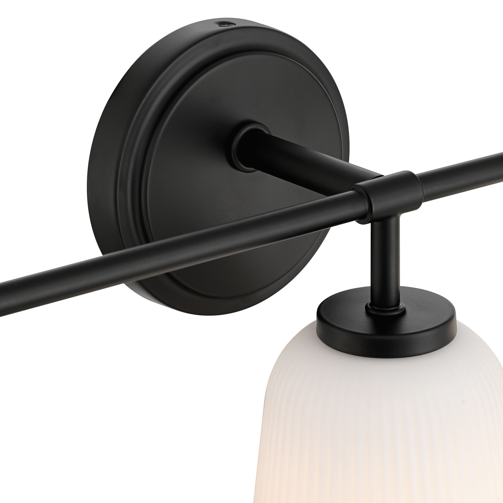 Image 3 Possini Euro Bouchard 24" Wide Black 3-Light Bath Vanity Light more views