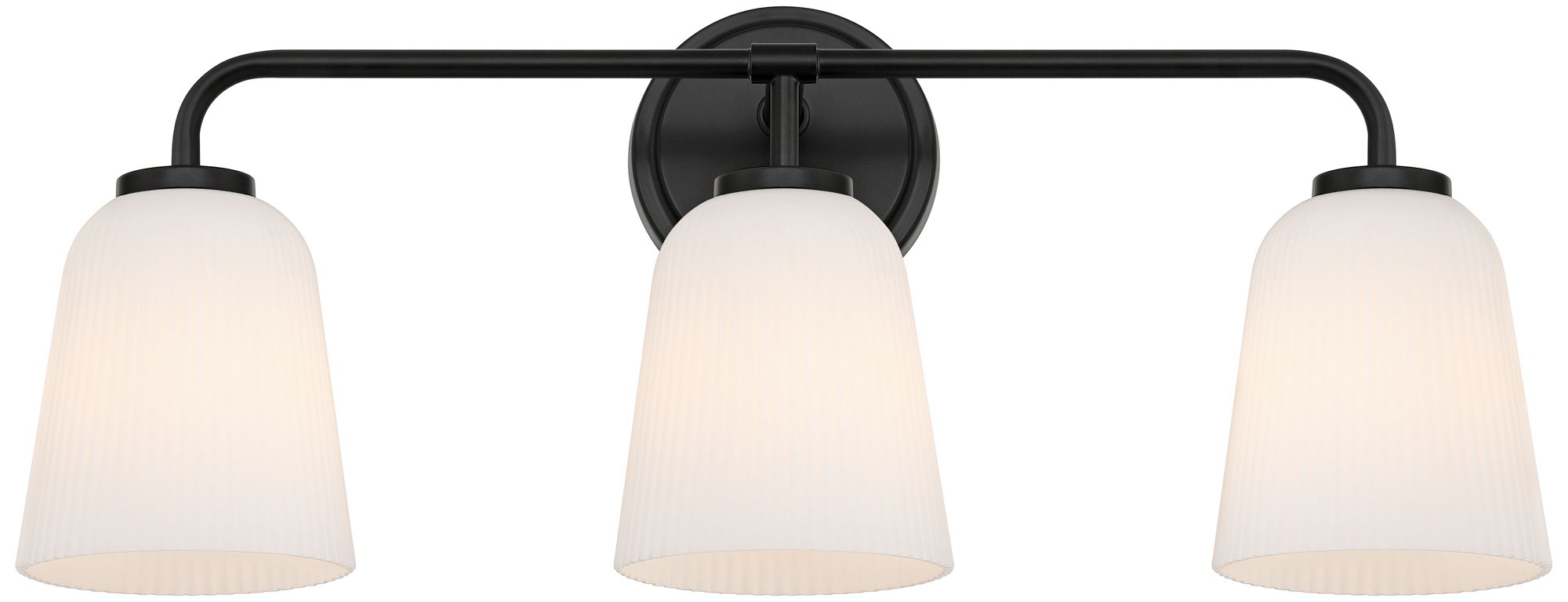 Image 4 Possini Euro Bouchard 24" Wide Black 3-Light Bath Vanity Light more views