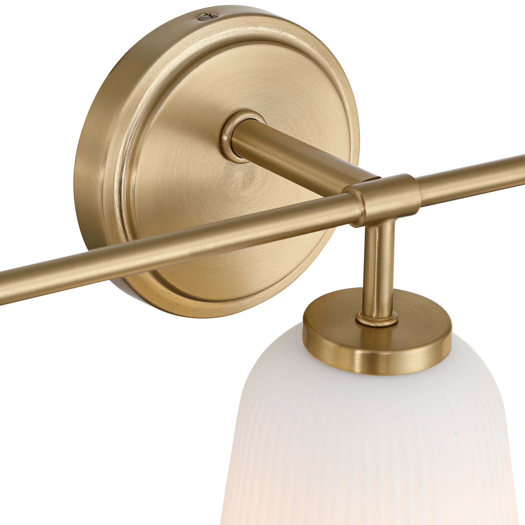 Image 4 Possini Euro Bouchard 24" Wide Satin Brass 3-Light Bath Vanity Light more views