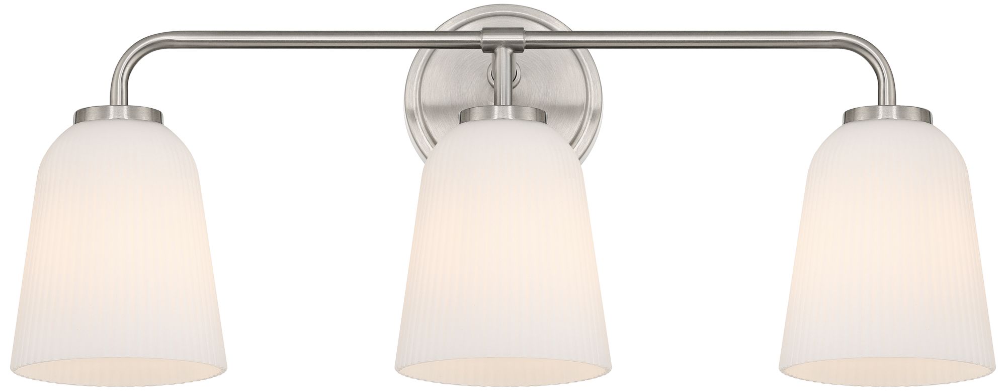 Image 5 Possini Euro Bouchard 24"W Brushed Nickel 3-Light Bath Vanity Light more views