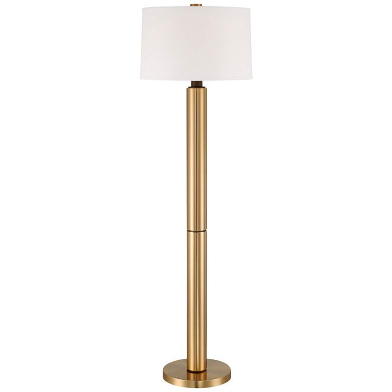 Image 3 Possini Euro Boulevard 64 1/2" High Modern Warm Gold Floor Lamp