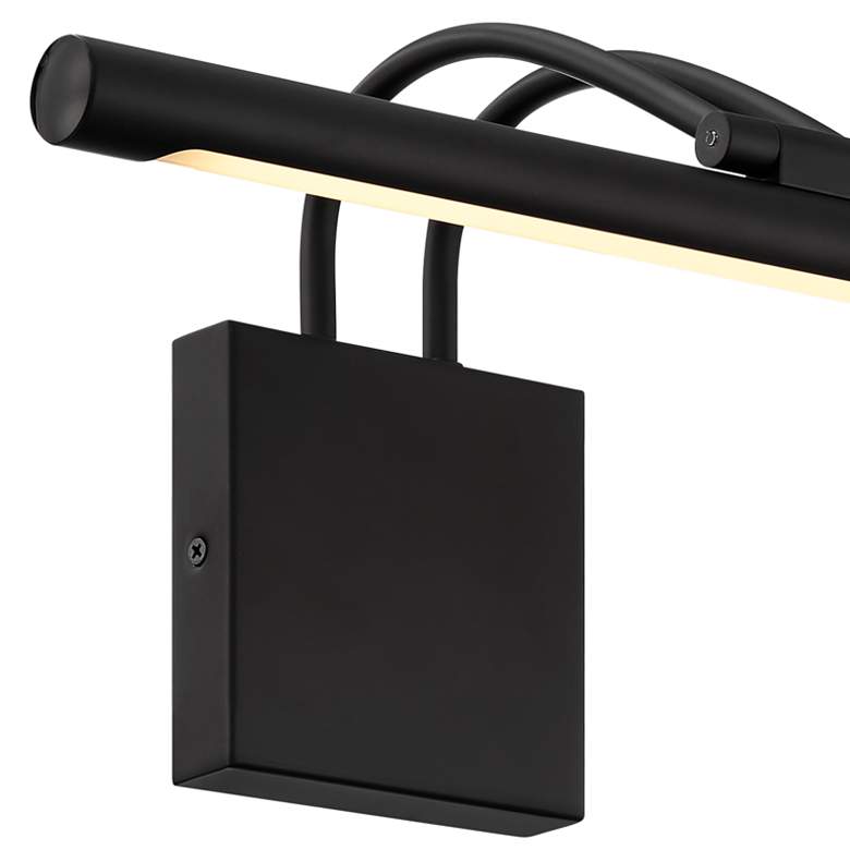 Image 3 Possini Euro Bourdain 17" Wide Black LED Picture Light more views